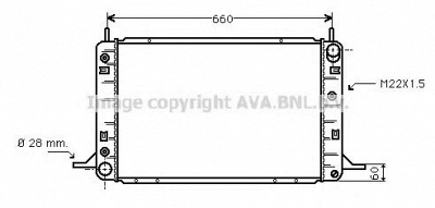 AVA QUALITY COOLING fd2194 -  Радиатор, охлаждение двигателя
